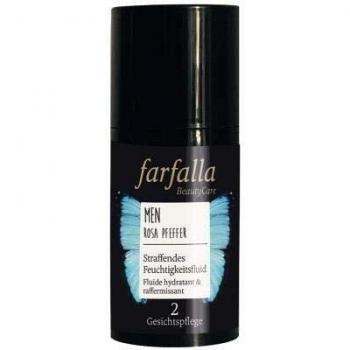 farfalla Crema hidratante reafirmante para hombre, color rosa, cosmética natural 100% certificada