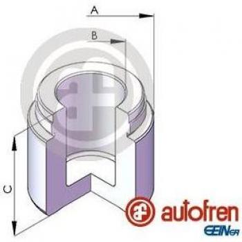 Émbolo de pinza de freno AUTOFREN SEINSA D025485 con características de alta resistencia, diseño optimizado para un ajuste perfecto, fabricado con materiales duraderos y compatibles con una amplia gama de vehículos