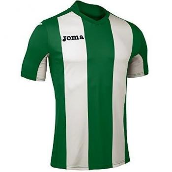 Joma Pisa Camiseta de Juego Manga Corta, Hombre, Verde-Blanco, 6XS-5XS