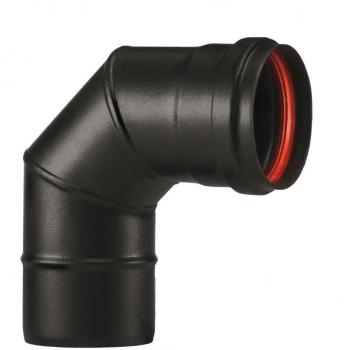 Curva 90° Gomito Aeternum Pellet Color Negro 10 cm