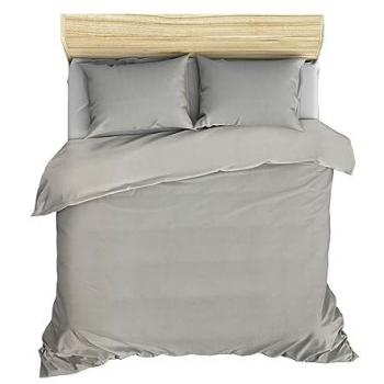Juego de Cama Funda Nórdica 240x220 cm Crema con 2 Fundas de Almohada 50x80 cm - Suavidad Garantizada