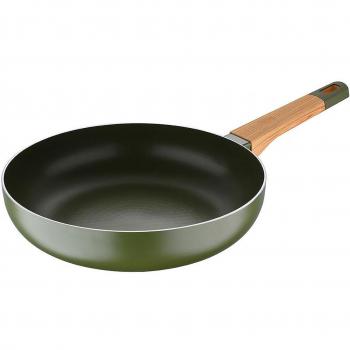 Sartén San Ignacio Green Earth SG6763, Ø28x6.4cm, Aluminio 100% Reciclado, 24mm de Grosor
