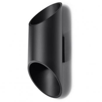 Aplique de pared PENNE 30, color negro, casquillo G9, fabricado en aluminio con capacidad para 1 bombilla LED