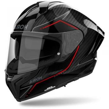 Casco Moto Integral Airoh Matryx Carbon Stylish Brillante XL