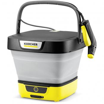 Hidrolimpiadora Portátil Plegable Kärcher OC 3 - 5 Bar, Depósito de Agua de 8 L, Batería de Iones de Litio, Caudal Máximo 2 l/min