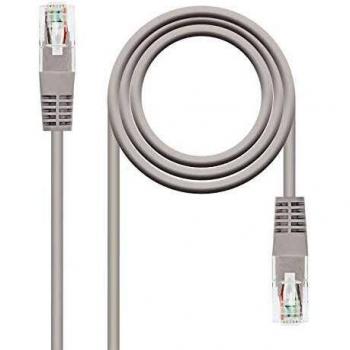 NanoCable 10.20.1305 - Cable de red Ethernet RJ45 LSZH Cat.6 UTP, AWG24, 100% cobre, Libre de alogenos, Gris, latiguillo de 5mts