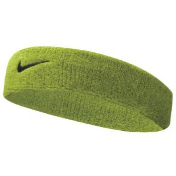 Nike - Cinta para la cabeza unisex con logotipo para adultos, Todo el año, Mujer, color verde neón, tamaño talla única