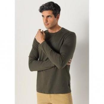 Camiseta de manga larga verde Lois Jeans para hombre
