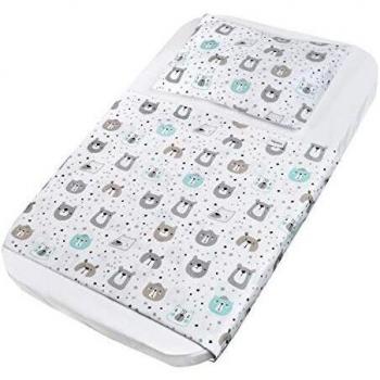 FlyIdeas Sabanas Minicuna Colecho 90x55 cm Juego Completo | 1 Sabana Bajera 1 Sabana Encimera 1 Funda de Almohada | Compatible Kinderkraft NESTE FABIMAX WALDIN FILLIKID, Puro Algodon Organico OEKO-Tex