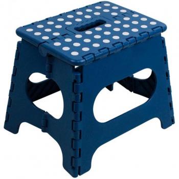 Taburete Plegable 7House Azul 26,9X26,5X33,3 Cm