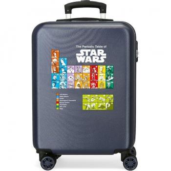 Maleta de Cabina Infantil Star Wars Badges The Periodic Table Rígida 35L Azul