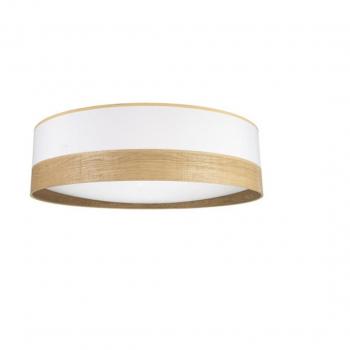 Plafón LED 96W Olga Blanco/Madera Clara 7488lm 14x60x60 cm 3000-4000-6500K