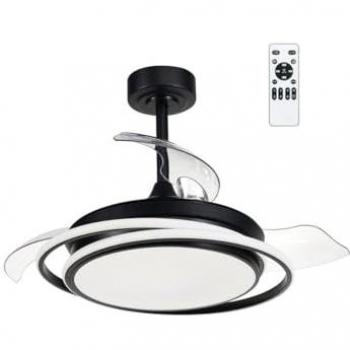 Ventilador de techo LED Antila Mini Negro 45W 4000 Lm CCT
