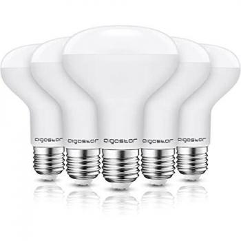 Aigostar - Pack de 5 Bombilla LED E27 12W R80,cálida luz 3000K, 900 lúmenes, Ángulo 170°, No regulable