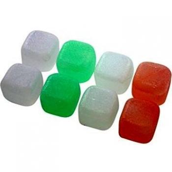Set de 8 cubos de hielo reutilizables de plástico multicolor Fackelmann