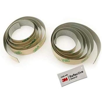 Salzmann 3M Cinta Reflectante | Cinta Adhesiva para Mochilas, Bicicletas, Cascos, cochecitos de Bebe | Equipada con Material Reflectante 3M