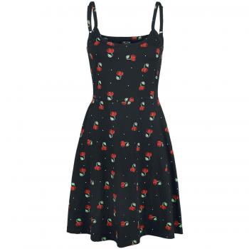 Pussy Deluxe Sweet Cherry Dress Vestidos de Longitud Media Negro XL