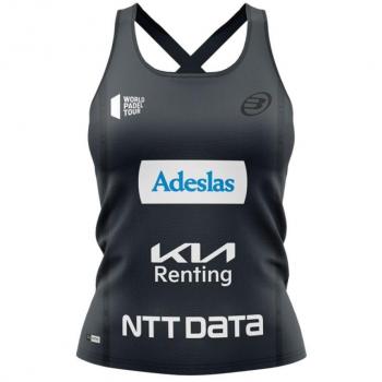Camiseta para Mujer sin Mangas Bullpadel Orlas Gemma Triay Pádel Negro