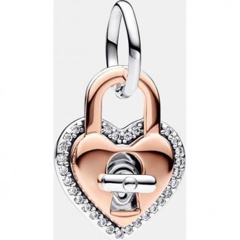 Charm colgante doble corazón Pandora Moments 783079C01 candado