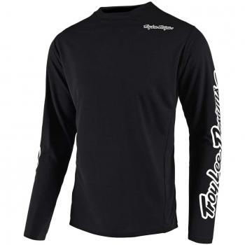 Troy Lee Designs Jersey De Manga Larga MTB Niño 2018 Sprint Solid Negro
