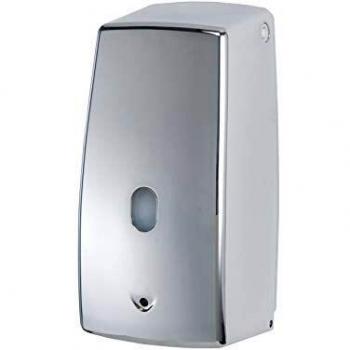 Wenko Treviso Dispensador Jabón 0.65 L, Plateado, 10.5x11x22.5 cm