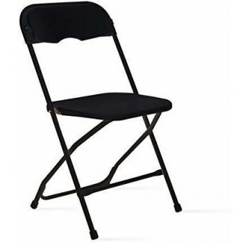 Silla Plegable Negra de Plástico REKKEM