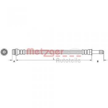 Metzger 4110797 Tubo flexible de frenos