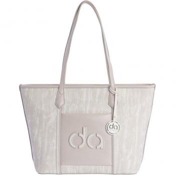 Bolso de hombro Kira blanco con cremallera