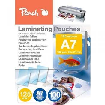 Folleto Laminador A7, 125 mic, Brillante, Set de 100 Piezas, Premium Calidad