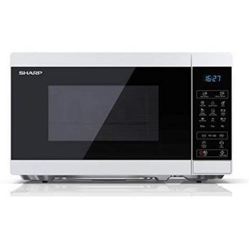 Microondas Encimera Sharp YC-MG02E-W 20 L 800 W Azul, Blanco
