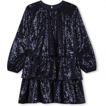 Billieblush - Vestido de bebé niña de lentejuelas con manga larga, color negro