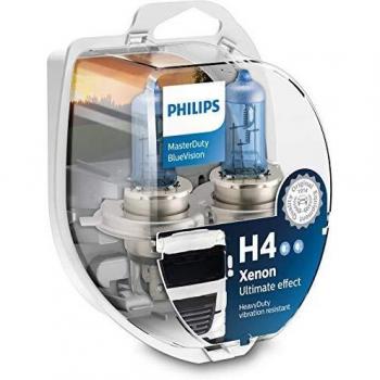 Philips 13342MDBVB1 MasterDuty BlueVision - Bombilla H4 para faros delanteros