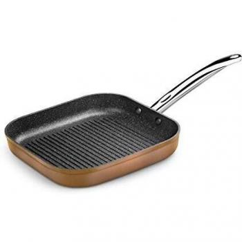 Monix Copper-Grill con Rayas 28 x 28 cm, Aluminio Forjado