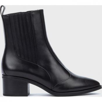 Martinelli Zinnia Women's Black Low Ankle Boots with Block Heel and Zipper