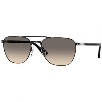 Persol PO2494S Sunglasses, Color 107832, Men's Square Black, Pilot Style, 55mm Lens, Black/Gray Gradient