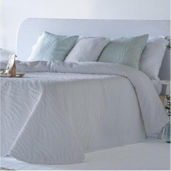 Colcha algodón jacquard Nahia gris