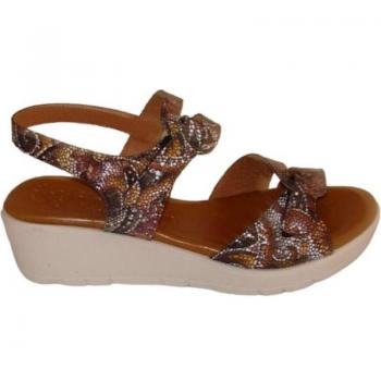 Sandalias de Mujer MAWEN Cuña Piel Comodidad Estilo Negro
