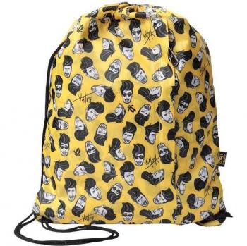Mochila Totto Colección Yatra con detalles en cuerdas amarillas