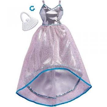 Barbie - Vestido De Gala Plateado, Multicolor