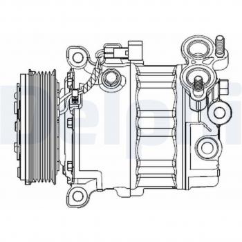 Compresor de aire acondicionado Delphi CS20512 para Ford y Volvo