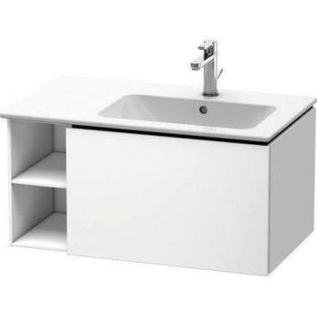 Mueble Bajo Lavabo Duravit L-Cube 82x48,1cm con 1 Cajón, Becken Derecho, Color Gris Dolomita Brillante