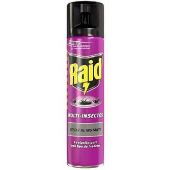 Raid Aerosol Multi-Insectos Spray Insecticida Eficaz Contra Todo Tipo de Insectos, Protección para tu Hogar con una Agradable Fragancia - 400 ml