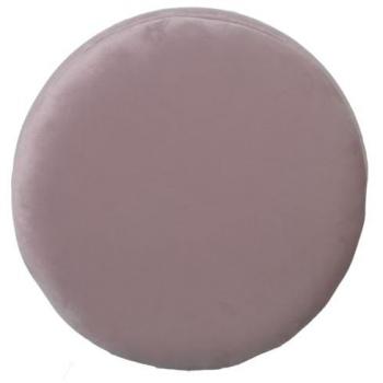 Puff Alexandra House Living Rosa Plateado Terciopelo Madera 7 x 43 x 37 cm