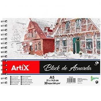 BLOCK DE ACUARELA A5 30HOJAS ARTIX