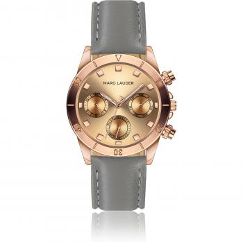Marc Lauder Valencia Leather Strap Watch