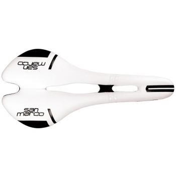 San Marco Aspide Racing Open Sillín de Ciclismo, Unisex Adulto, Blanco, Talla Única