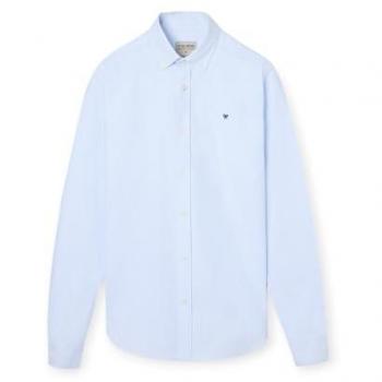 Camisa Sport Oxford Regular Fit Raya Celeste para Hombre Manga Larga Talla S