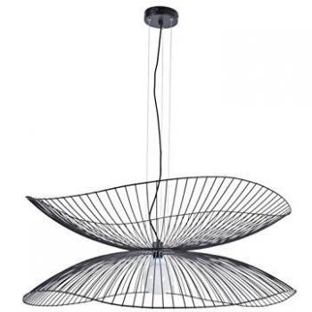 Lámpara colgante Forestier Libellule L, 100 cm, negro