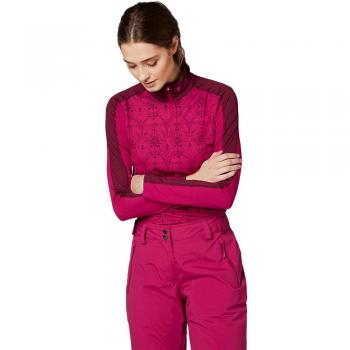 Helly Hansen W Hh Lifa Active Graphic 1/2 Z Persian Red / Frost Print XS