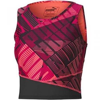 Puma Be Bold AOP Crop Top, Mujer, Bright Rose-Print, L